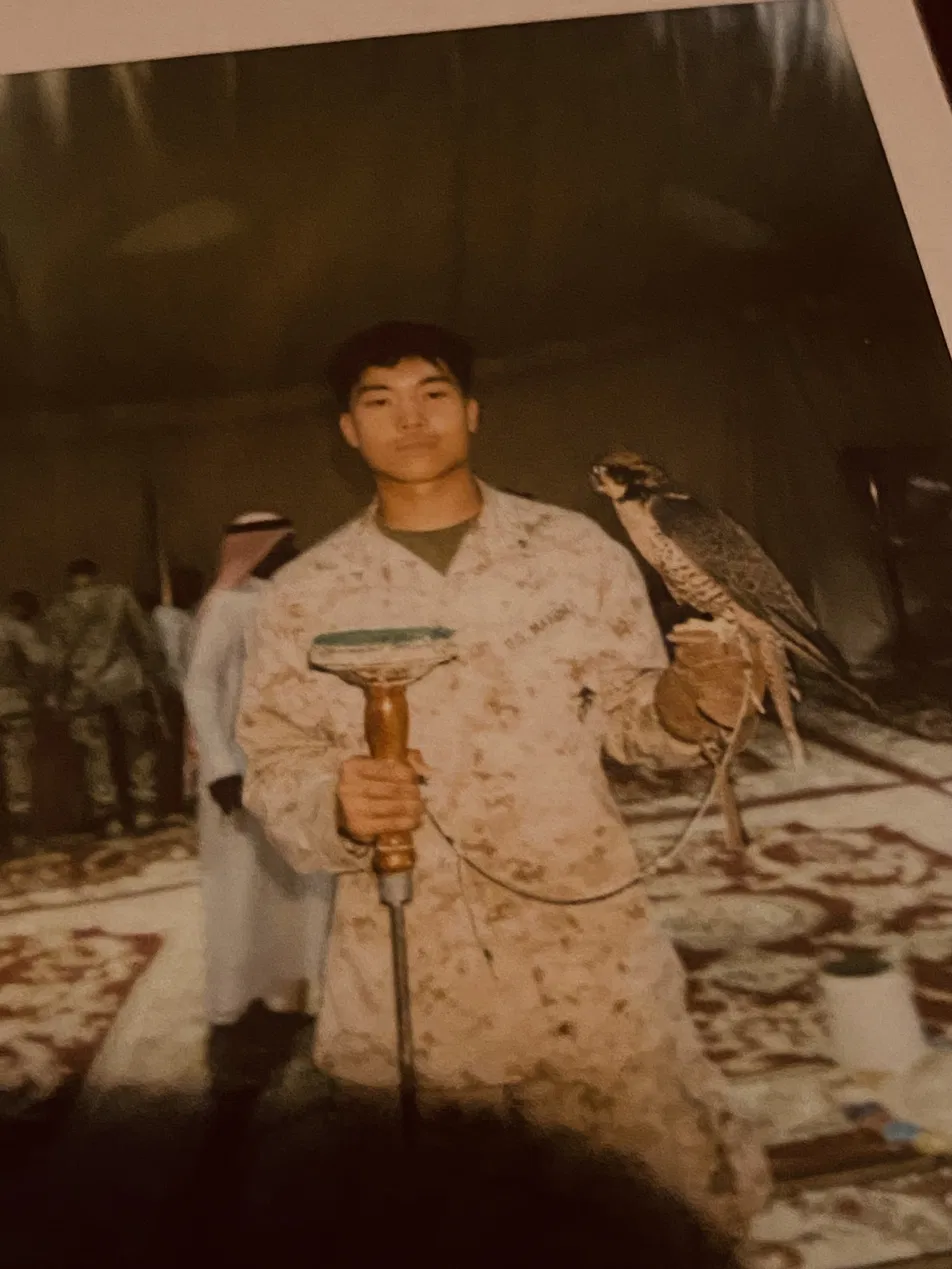 Matthew Tran deployed overseas with the Marine Corps